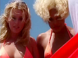 Hot Blondes With Great Bodies Fuck In The Pool With A Dildo