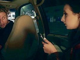 Hot Brunette Ashley Adams Fucked In Car