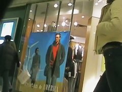 Hot ass in jeans on candid street video