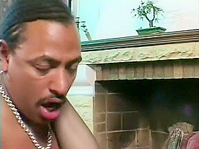 Hot blonde gets all over that big black dick and blows before he hammers her