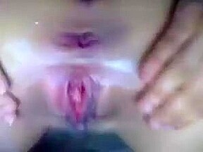 Hot blonde rides huge dildo