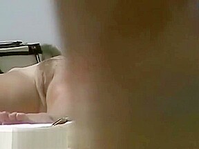 Hot body babe lying down on the beach surprised by a