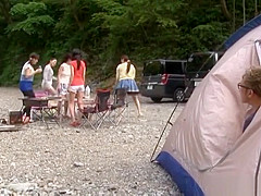 Hot camping fun with the busty Kanno Sayuki