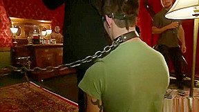 Hot gay bound with cumshot