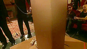 Hot gay bound with cumshot