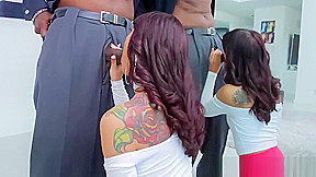 Hot latina Gina Valentina bounces on his huge dark cock