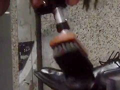 Hot slaves fucked in crowded night club