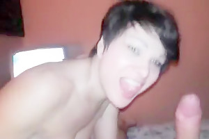 Hottest homemade shemale video with Blowjob scenes
