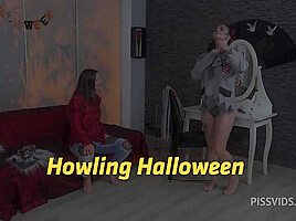 Howling Halloween with Jenifer Jane,Amanda Hill by VIPissy - PissVids