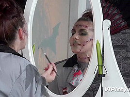 Howling Halloween with Jenifer Jane,Amanda Hill by VIPissy - PissVids