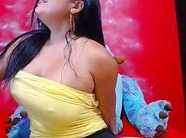 Huge boobs latina stockings webcam show