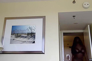 Hung Ebony Shemale with a Bubble