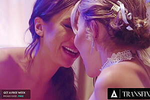 Huntsman Assfucks Trans Queen With A Strapon After Being Fucked - Emma Rose And April Olsen
