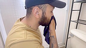 I Find The Plumber Smelling My Underwear