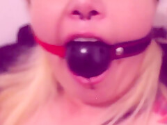 I Premiere My Gagball And I End Up Full Of Cum Cumshot