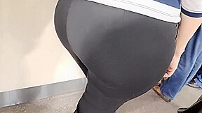 I touched big butts milfs in tight pants