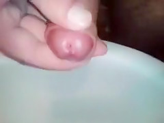 Im Badezimmer gewichst