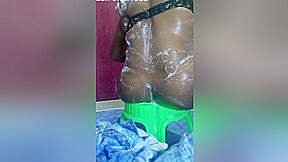 Indian Aunty Bathing 2