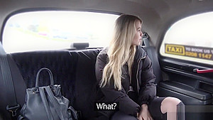 Innocent blonde banged in fake taxi