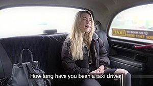Innocent blonde banged in fake taxi