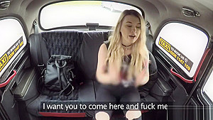 Innocent blonde banged in fake taxi