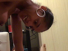 Innocent ebony teen 18+ best ever blowjob!! swallows all older white man's cum!