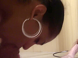 Innocent ebony teen 18+ best ever blowjob!! swallows all older white man's cum!