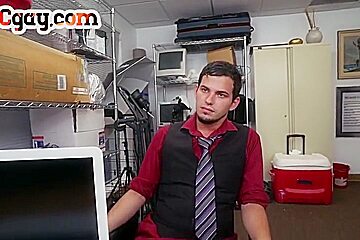 Ir Bottom Stud Assfucked By Bbc Hairy Cock Hunk In Office