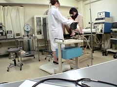 Jap teen 18+ fucked by her busty doc during gynecologist exam