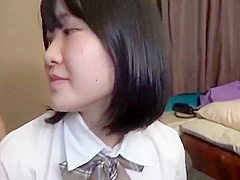Japanese Beauty  She Is Old And Has Black Hair  She Fair And Creampie Sex  Uncensored