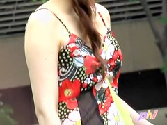 Japanese public sharking video reveals a pair of small tits