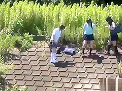 Japanese teenage skanks pissing