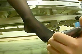Japanese women doctors black pantyhose