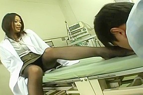 Japanese women doctors black pantyhose