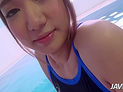 Jav888 Japanese Swimmer Has Her Hairy Pussy Creampied With Na Na