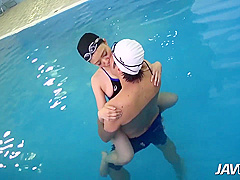 Jav888 Japanese Swimmer Has Her Hairy Pussy Creampied With Na Na