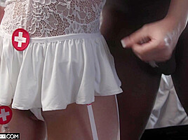 Jessica's Halloween Party Cums Early - NewSensations