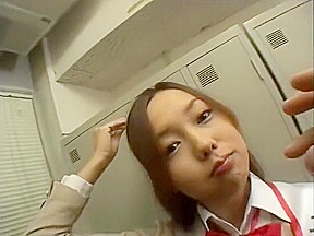 Kinky Japanese loves to get hot semen on her lovely face
