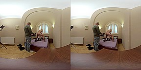 Kristina Bratz Doll Vr Part One - Busty Blonde Newbie Creampied In First Porn Scene