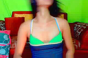 Ladyboy plays with her cock for the camera