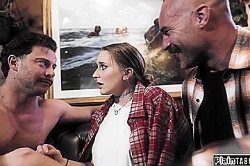 Laney Grey - teen 18+ Virgin Is Fucked Rough By Neighbors