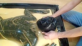 Latex Catsuit Doll Vacbed Breathplay