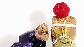Latex balloon bondage