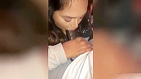 Latin Girl Sucking That BBC