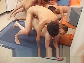 Latin Twinks Enjoy Gay Bareback Group Sex
