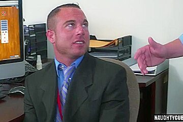 Latin gay dildo with facial