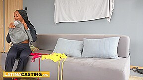 Latina Casting - Skinny Black Swapping Holes Between Pussy And Ass