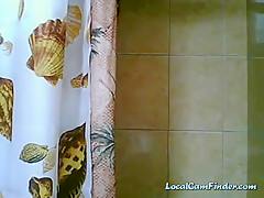 Latina Plays With Her Butthole In Bathroom