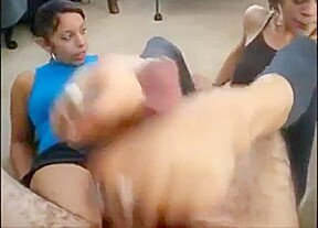 Latinas footjob