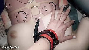 Lesbian Teasing Play - Bondage Harness
